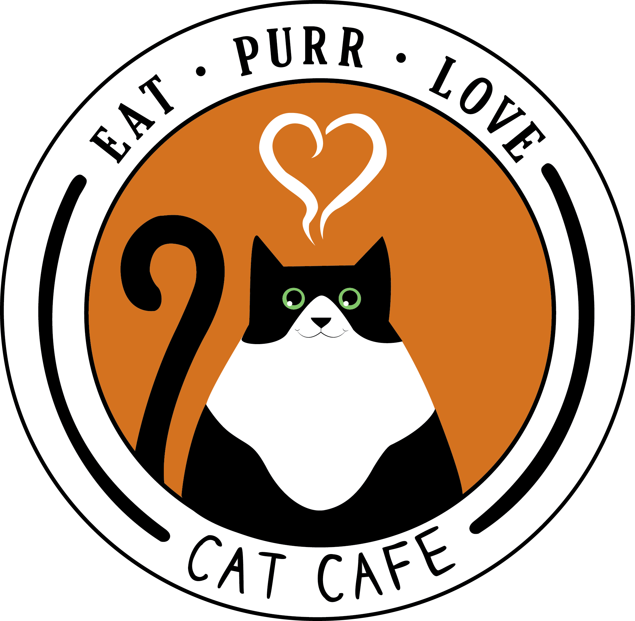 Eat Purr Love Cat Cafe - Eat Purr Love Cafe (2070x2023), Png Download