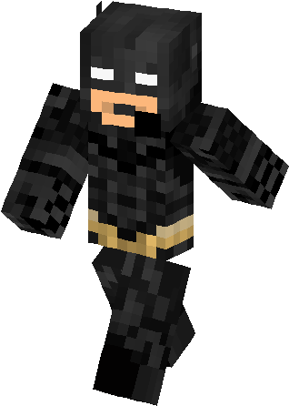 Batman The Dark Knight Skin - Skins Do Batman Minecraft (317x453), Png Download