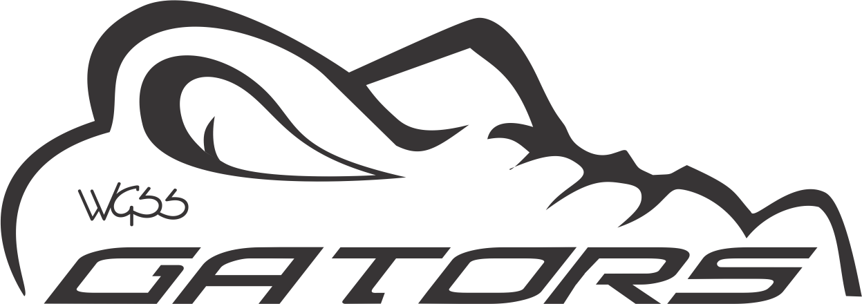 Pdf - Florida Gators Logo Black And White (1247x440), Png Download