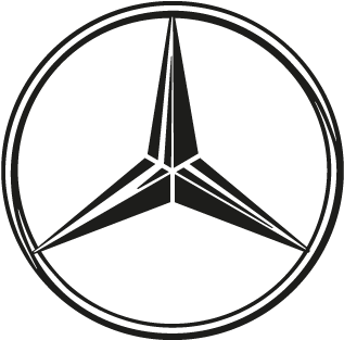 Vector Logo Mercedes-benz Automotive - Mercedes Benz Logo Sketch (400x400), Png Download