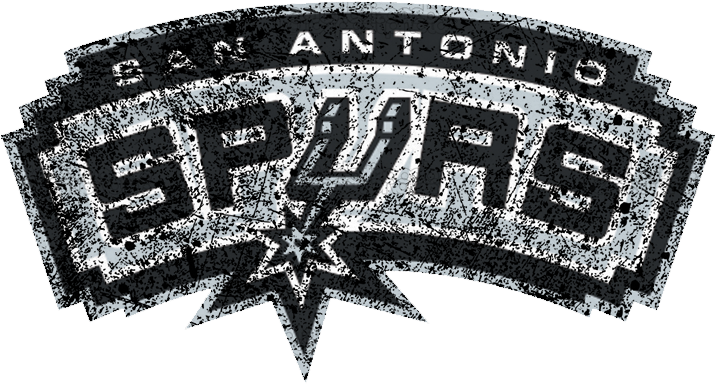 San Antonio Spurs 2002-present Primary Logo Distressed - San Antonio Spurs (822x1086), Png Download