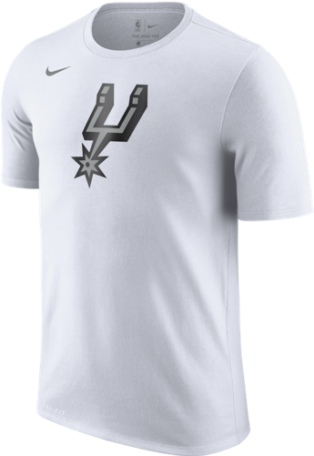 San Antonio Spurs Nike Dry Logo Nba T-shirt 'white' - Nba Logo Shirt (500x500), Png Download