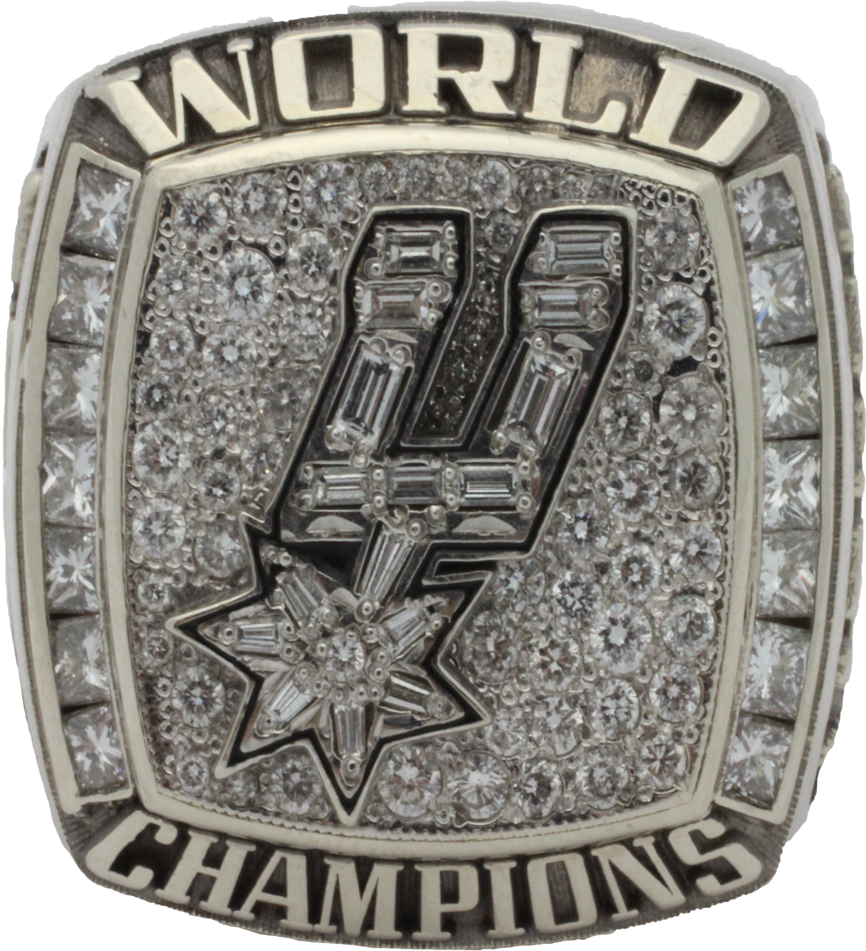 2003 San Antonio Spurs Championship Ring - Spurs 2003 Championship Ring (2000x2000), Png Download