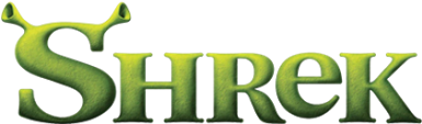 The Shrek Logo Uses First Type, Then Colour, Then Image, - Shrek Donkey (384x384), Png Download