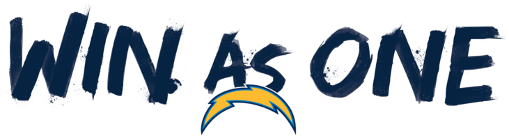 A Campaign Built For The Chargers, Win As One Was Meant (1000x380), Png Download
