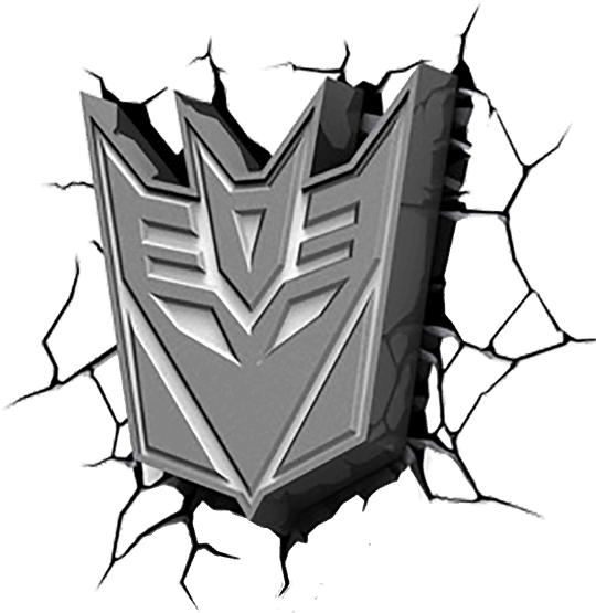 Marvlights Official Transformers 3d Led Decepticon (600x600), Png Download
