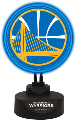 Golden State Warriors Team Logo Neon - Portland Trail Blazers And Golden State Warriors (465x465), Png Download