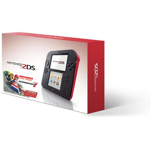 Auction - Nintendo 2ds - Crimson Red - Includes Mario Kart 7 (1000x1000), Png Download