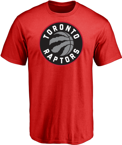Toronto Raptor Logo Red T-shirt - T Shirt Raptors (500x500), Png Download
