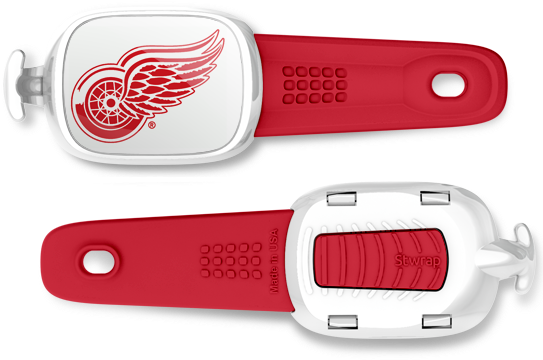 Detroit Red Wings Stwrap - Detroit Red Wings Nhl Car Bumper Sticker Decal (5" (550x400), Png Download