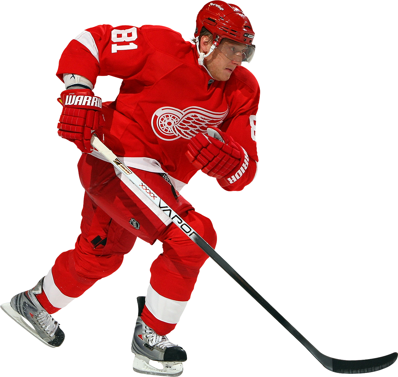 Detroit Red Wings Logo Png - Detroit Red Wings Player Png (1432x1347), Png Download