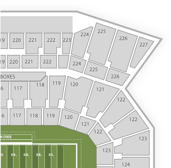 Mountaineer Stadium Section 124 (350x350), Png Download