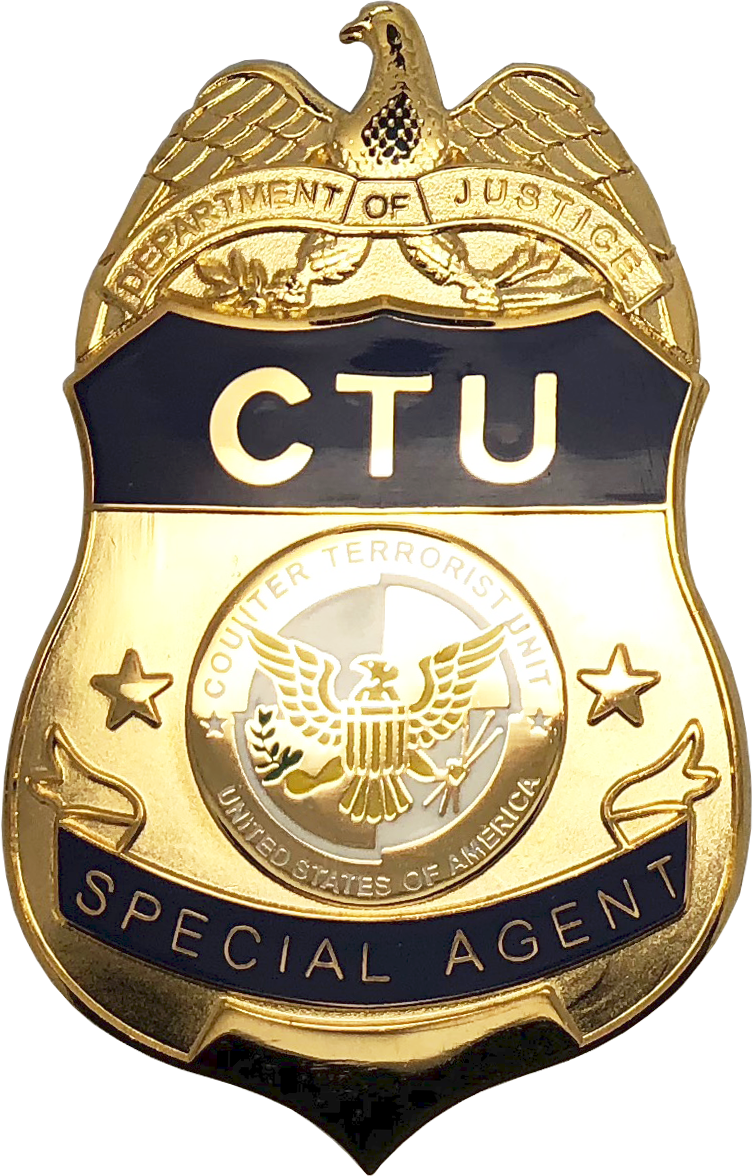 Ctu Special Agent Shield Badge - The Cop Shop Chicago (753x1176), Png Download