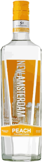New Amsterdam Peach Vodka 1l (300x600), Png Download