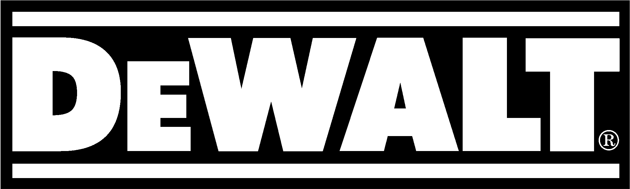 Dewalt Logo Black And White - Dewalt Dw7054 Crown Stops For Dw705 (2400x2400), Png Download