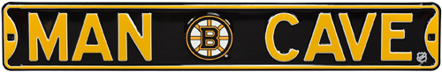 Boston Bruins “man Cave” Authentic Street Sign - Pittsburgh Steelers Man Cave Rugs (500x500), Png Download