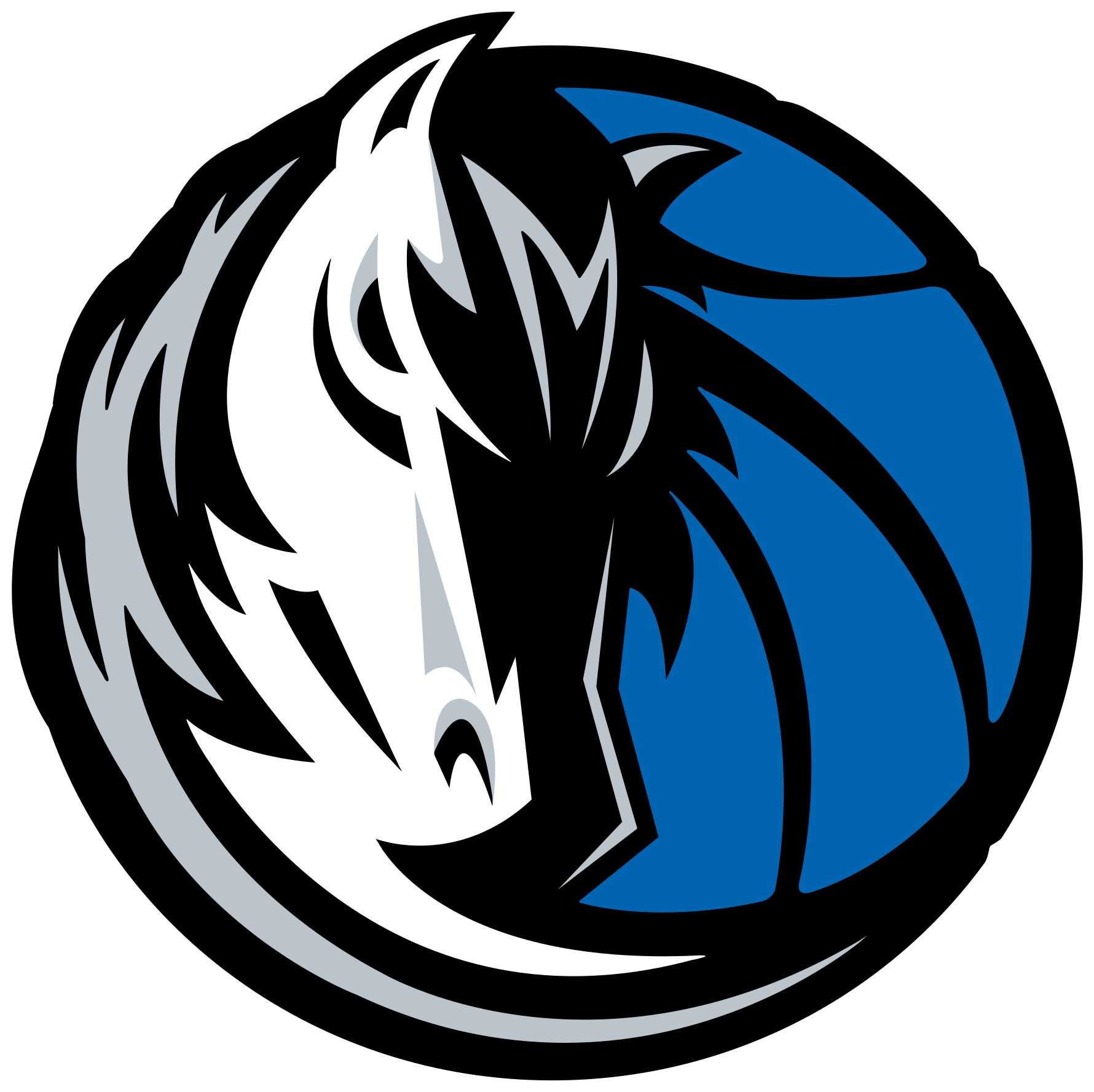 Open - Dallas Mavericks Logo 2017 (2000x2000), Png Download