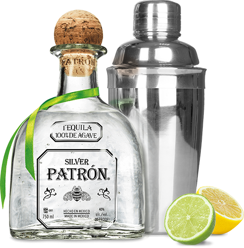 Patron Bottle Png - Patron Silver Blanco Tequila (485x492), Png Download
