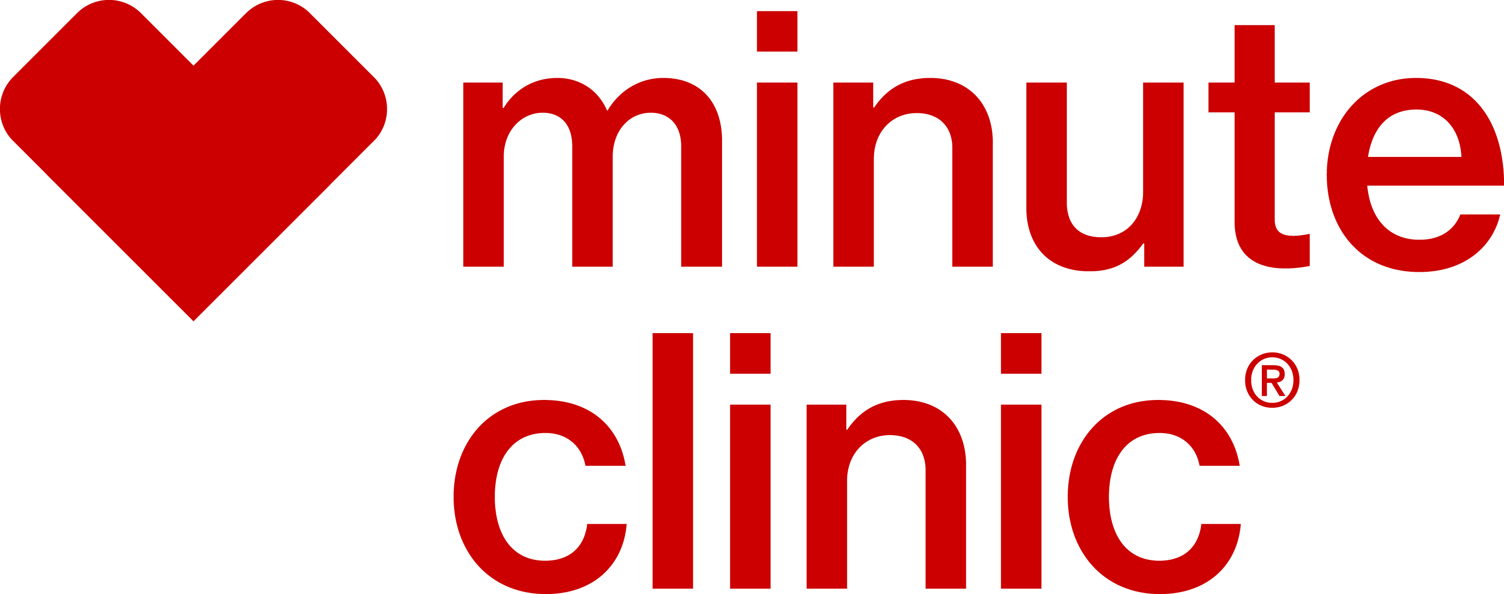 Minuteclinic Downloadable Logo Stacked - Minute Clinic (3037x1200), Png Download