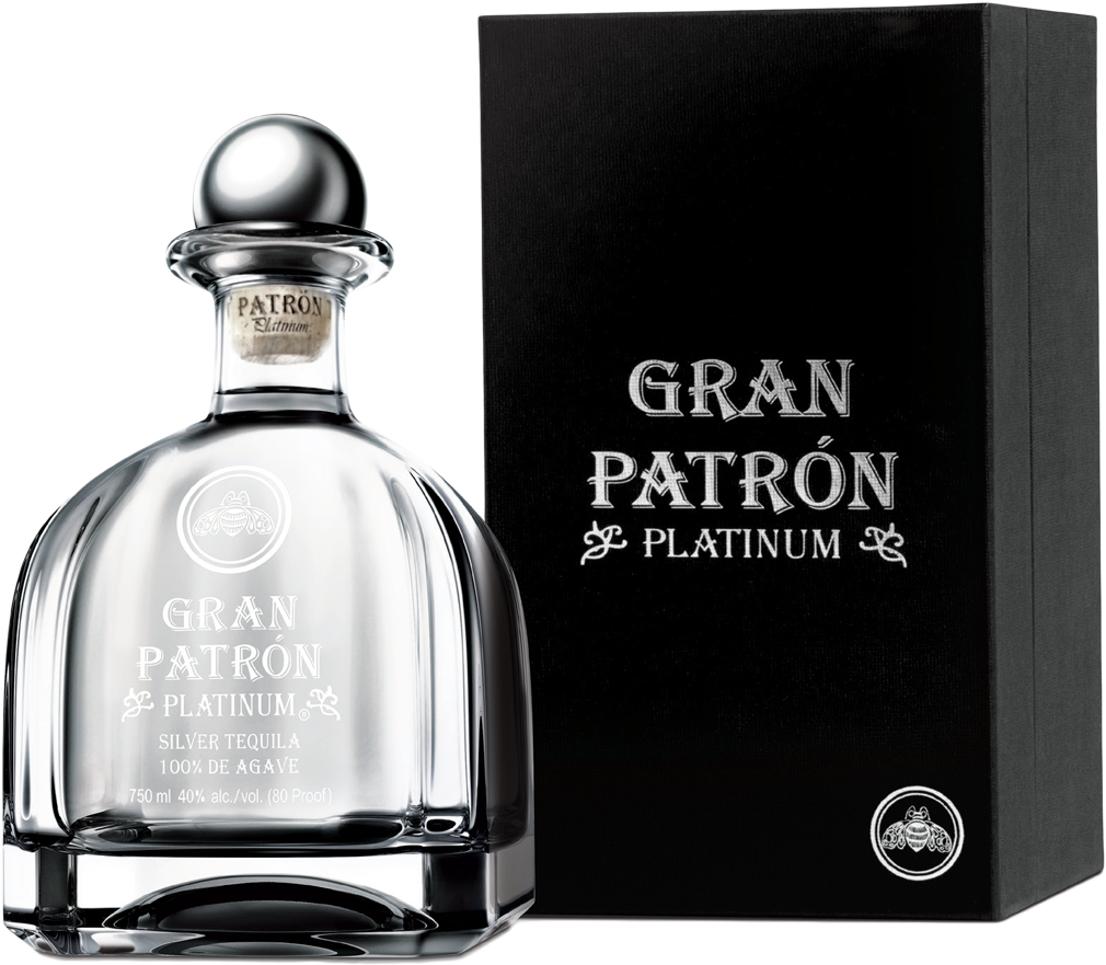 Patron Tequila Gran Platinum - Patron Gran Platinum Tequila 750ml (1024x896), Png Download