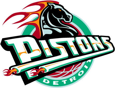 Detroit Tiger Logo - Detroit Pistons Logo 2000 (465x357), Png Download