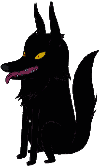 Male Dark Wolf - Adventure Time Wolf Png (916x569), Png Download