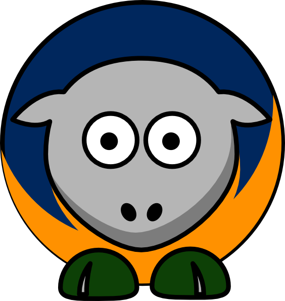 Sheep Utah Jazz Team Colors Clip Art - Cal State Fullerton Titans (564x594), Png Download