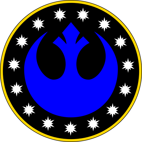 The Rebel Alliance New Republic Is Still In It's Fledgling - New Republic Star Wars Symbols (480x480), Png Download