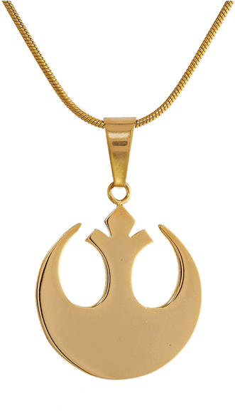 Rebel Alliance Gold-tone Pendant Necklace - Necklace (600x600), Png Download