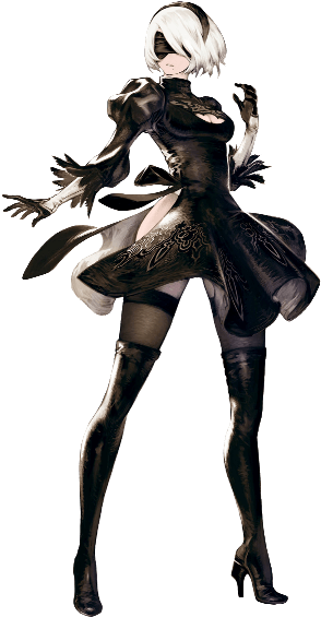 2 Type B - Nier Automata Wallpaper 2b (309x576), Png Download