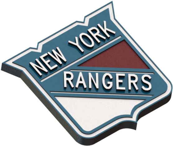 New York Rangers Logo 3d Print - New York Rangers Png (667x500), Png Download