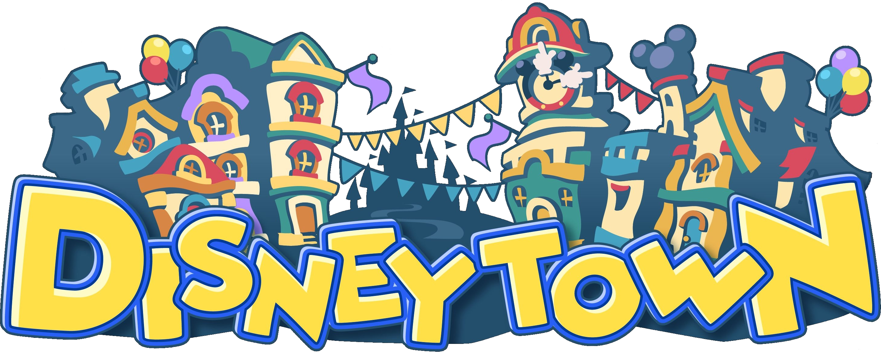 Kingdom Hearts Clipart Disney - Kingdom Hearts Birth By Sleep Disney Town (2901x1163), Png Download
