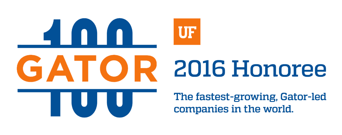 2016 Honoree - Gator 100 Png Logo (1192x470), Png Download