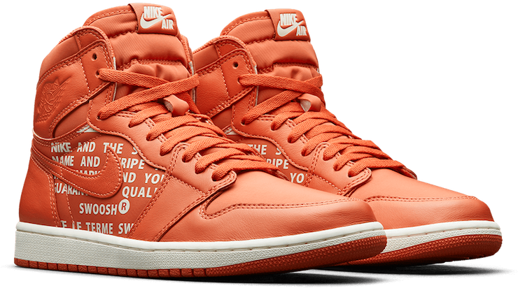 Air Jordan 1 High Og Nike Air Vintage Coral 555088-800 - Air Jordan 1 Vintage Coral (900x461), Png Download