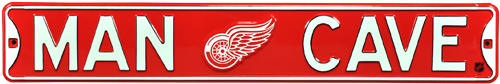 Detroit Red Wings “man Cave” Authentic Street Sign - Toronto Maple Leafs Man Cave Sign (500x500), Png Download