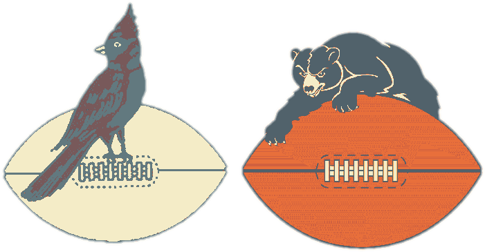 Arizona Cardinals Game Preview - Chicago Bears Logos, Uniforms, And Mascots (707x444), Png Download