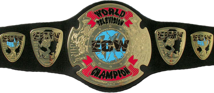 Ecw World Television Championship - Ecw Television Championship (750x326), Png Download