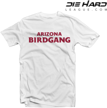 Arizona Cardinals T-shirt Bird Gang White Tee - 6 T Shirt (400x400), Png Download