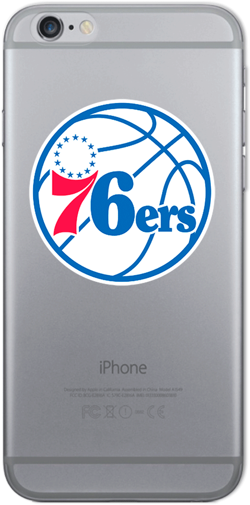 Philadelphia 76ers Phone Case - Philadelphia 76ers Address Logo (550x1000), Png Download
