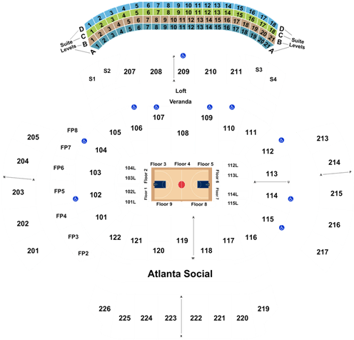 Philadelphia 76ers Tickets At State Farm Arena - State Farm Arena (525x488), Png Download