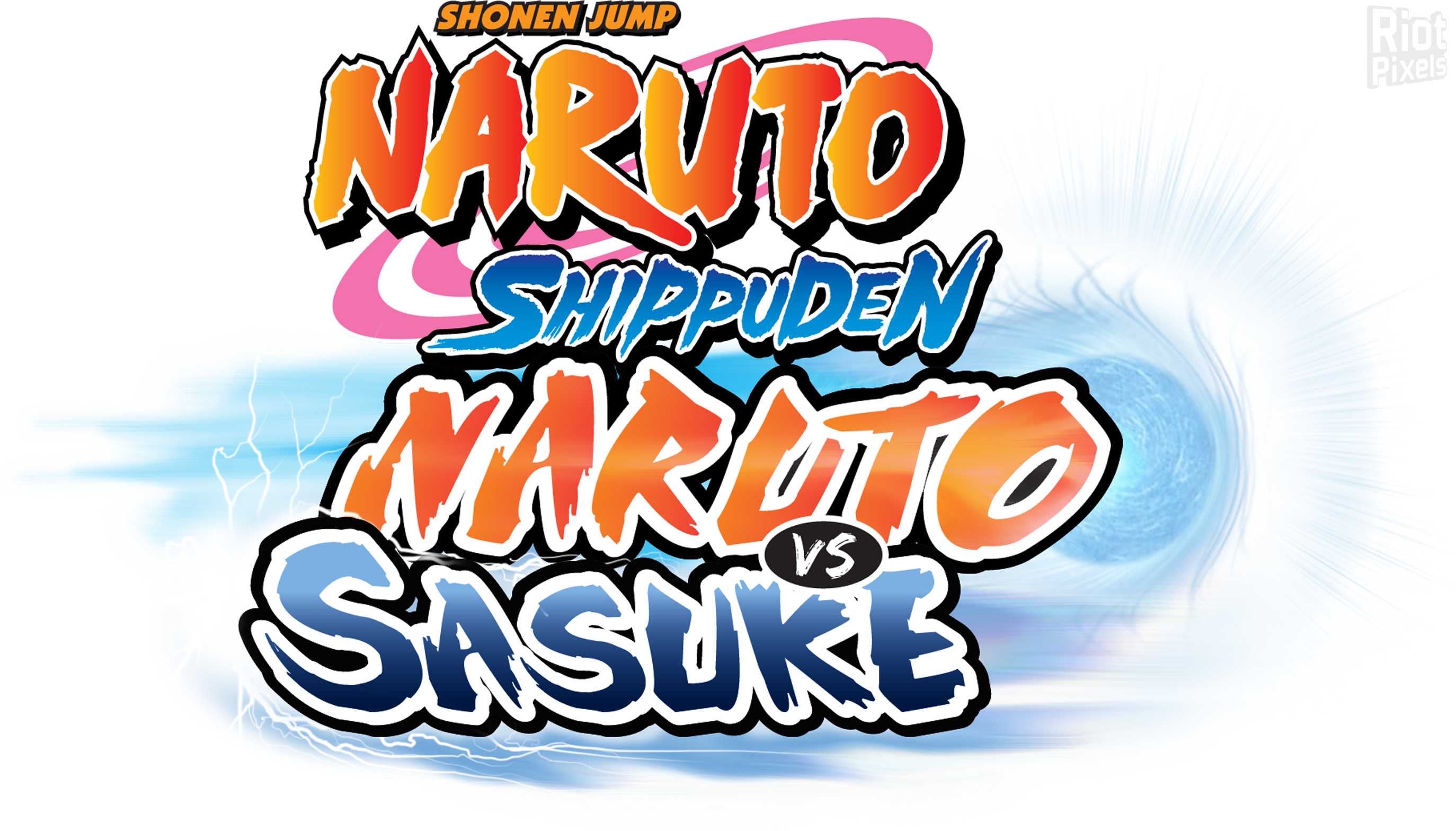 25 August - Naruto Shippuden Naruto Vs Sasuke Logo (2748x1568), Png Download
