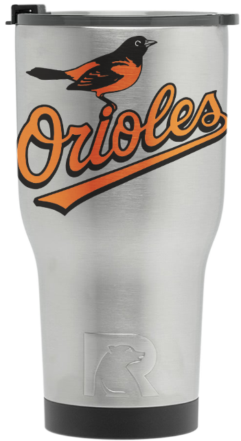 Stainless Tumbler - Women's Baltimore Orioles Gold-plated Enamel Pendant (351x641), Png Download