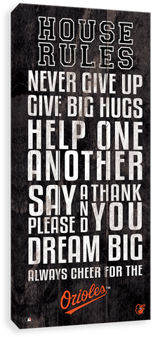 Baltimore Orioles House Rules - Los Canvases By Scoreart - Los Angeles Dodgers House (500x500), Png Download