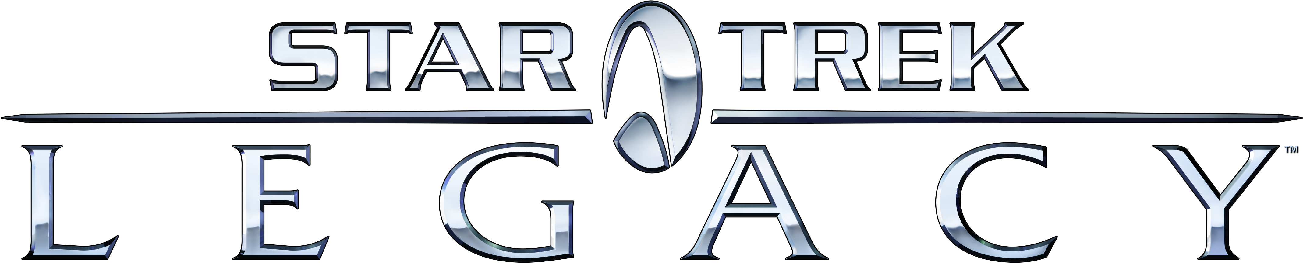 Star Trek Legacy Logo Png Version - Star Trek Legacy Logo (4608x1216), Png Download