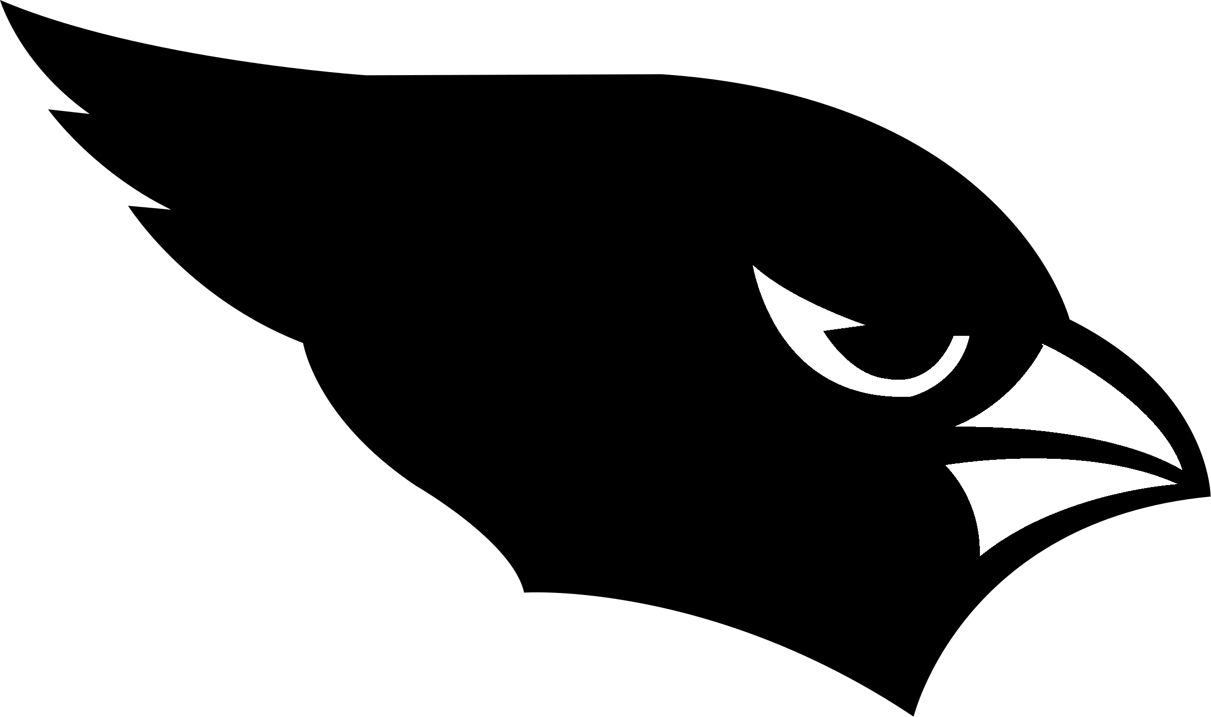 Arizona Cardinals 6 Logo Black And Ahite - Arizona Cardinals Logo 2018 (2400x1422), Png Download