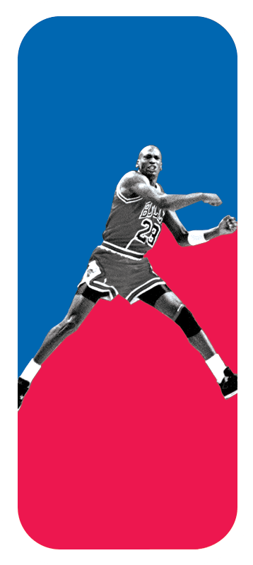 Michael Jordan Penny Hardaway - Illustration (358x800), Png Download