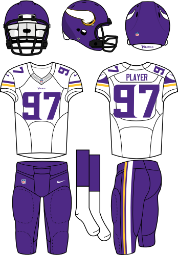 Minnesota Vikings - New Nfl Uniforms 2010 (348x500), Png Download