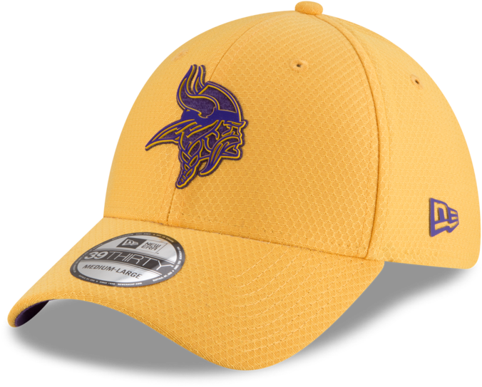 Minnesota Vikings New Era Men's Gold 2018 Training - New Era Oakland Raiders 2018 Nfl Training 39thirty (1024x819), Png Download