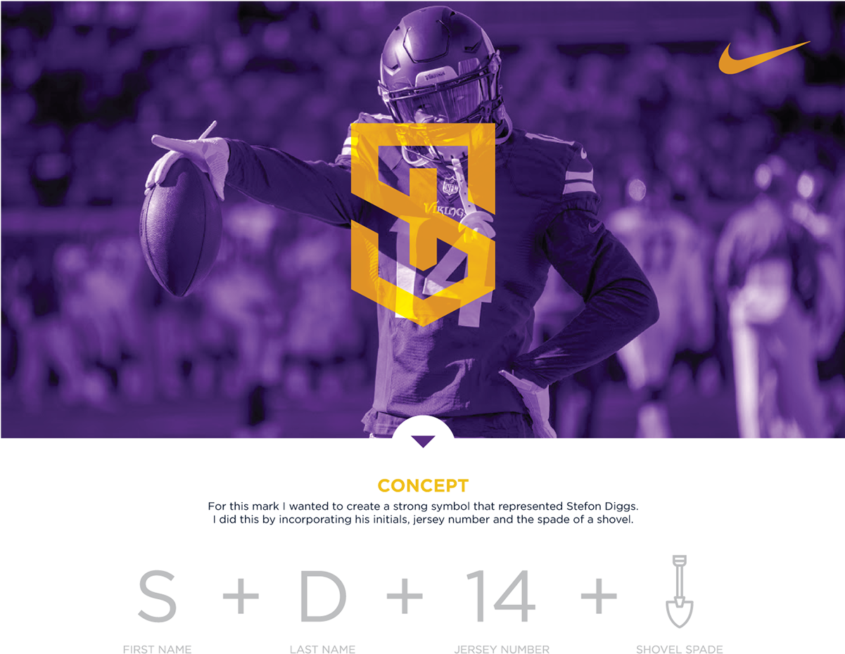 Stefon Diggs Logo On Student Show Png Minnesota Vikings - Stefon Diggs (1200x960), Png Download