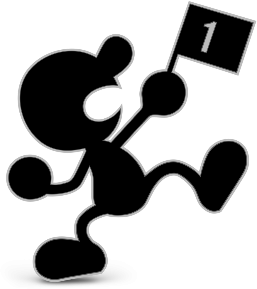 Super Smash Bros - Super Smash Bros Ultimate Mr Game And Watch (1024x1024), Png Download